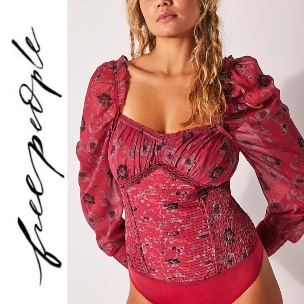 Free People brunch date bodysuit xs